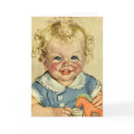 Vintage Cute Baby with Blond Curls cards