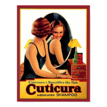 Vintage Cuticura Shampoo Ad Beautiful Woman in the posters by vintagegiftmall Vintage Cuticura Shampoo Ad Beautiful Woman in the posters