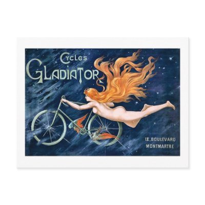 Vintage Cycles Gladiator Bicycles Ad - 1895 Post Card