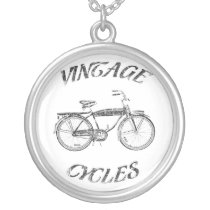necklace, vintage, cycles, sport, retro, funny, bike, street, cool, nostalgic, advertising, old school, old, nostalgia, urban, antique, fun, Necklace with custom graphic design