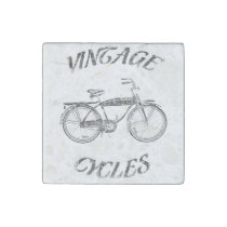 vintage, cycles, sport, retro, funny, bike, street, cool, nostalgic, stone magnet, advertising, old school, old, nostalgia, urban, antique, fun, stone, magnet, [[missing key: type_giftstone_magne]] with custom graphic design