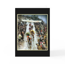 Vintage Cycling Giro Velo Greeting Cards