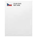 Vintage Czech Flag Personalized Letterhead