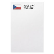 Vintage Czech Flag stationery