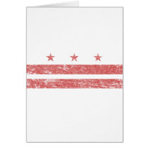 Vintage D.C. Flag Card