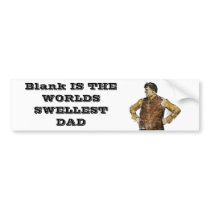 Vintage Dad in Color and Distressed bumper stickers