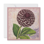 Vintage Dahlias Botanical Garden Party Personalized Invitation