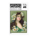 Vintage Daisy Lady postage by Kat_Kapers Vintage Daisy Lady postage