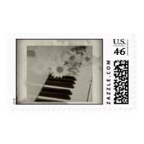 Vintage Daisy with Piano postage by MyDreamWedding Vintage Daisy with Piano postage