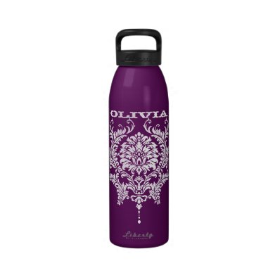 Vintage Damask Any Color Liberty Bottle Works Drinking Bottles