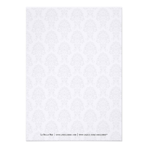 Vintage Damask Baby Carriage Baby Shower Custom Invitation