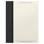 Vintage Damask Black Customized Letterhead