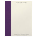 Vintage Damask Eggplant Customized Letterhead