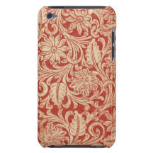 Vintage Damask Floral Red Case-Mate iPod Touch iPod Touch Case-Mate Case