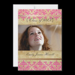 Vintage Damask/Graduations Party Invitations
