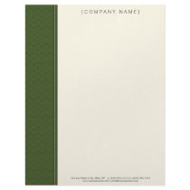 Vintage Damask Lime Green Customized Letterhead by BeezKneez Vintage Damask Lime Green Customized Letterhead