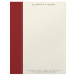 Vintage Damask Red Customized Designer Letterhead