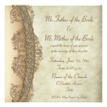 Vintage Damask Wedding invitation card invitations