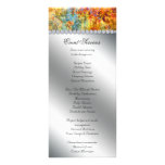 Vintage Damask Wedding Rack Cards Yellow Silver