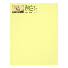 Vintage Dancer on a Camel Letterhead Design