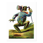 Vintage Dancing Frog Postcard