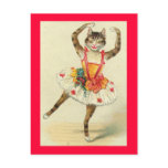 Vintage Dancing Kitty Post Cards