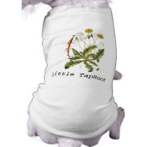 Vintage Dandelion Illustration Cute Doggie T-shirt pet clothing by samack Vintage Dandelion Illustration Cute Doggie T-shirt pet clothing