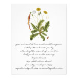 Vintage Dandelion Illustration Custom Announcements