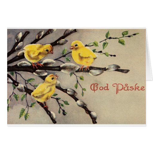 Vintage Danish Easter Card Zazzle
