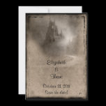 Vintage Dark Castle Gothic Wedding Personalized Invitations