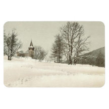 Vintage Davos, Suiza - Imán Flexible