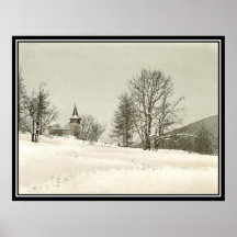 Vintage Davos, Suiza - Poster