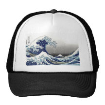 Vintage de PixDezines, gran onda, 葛飾北斎の神奈川沖浪 de Ho Gorro