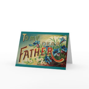 Vintage Dear Father card