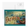 Vintage Dear Father Post Card