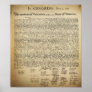 Vintage Declaration of Independence Poster
