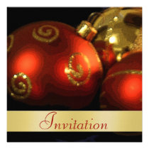 Vintage Decorations Christmas Holiday Invitation