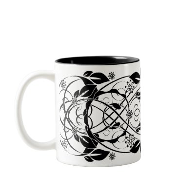 vintage decorative mug by VioDeSign