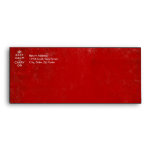 Vintage Deep Red Distressed Keep Calm and Carry On Envelope