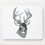 Vintage deer art graphic mousepads