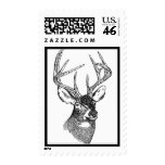 Vintage deer art graphic stamps