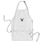 Vintage deer buck stag head antler line drawing aprons