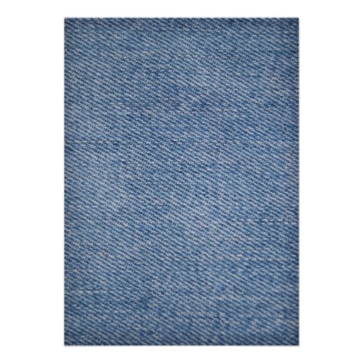 Vintage Denim Jeans Wedding Invitation
