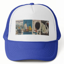 Vintage Denmark and Sweden Trucker - Customized hats by Keldug Vintage Denmark and Sweden Trucker - Customized hats