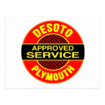 Vintage DeSoto service sign Post Card