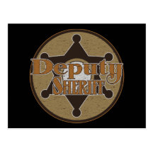 Vintage Deupty Sheriff Post Card