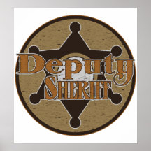 Vintage Deupty Sheriff Print