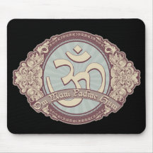 Vintage Devanagari OM Logo Mousepads