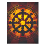 Vintage Dharma Wheel Print Postcards