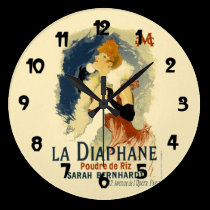 Vintage Diaphane Poster Art wall clocks